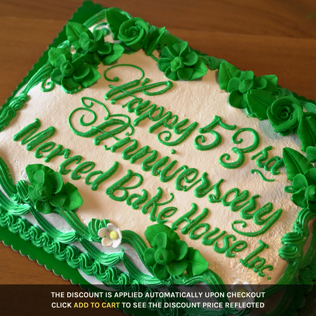 Merced at 53 - Anniversary Cake