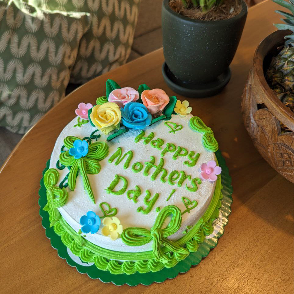 Mother's Day -  Rainbow Bouquet Chiffon Cake