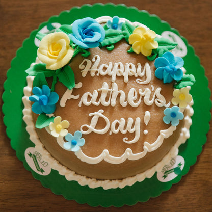 Chiffon Cake with Caramel Icing